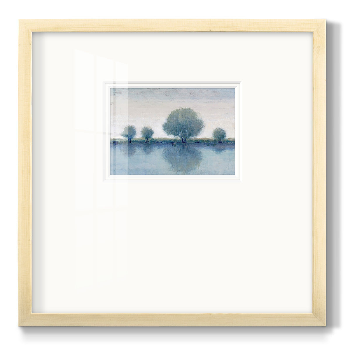 Afternoon Reflection II - Double Matboard Framed Print