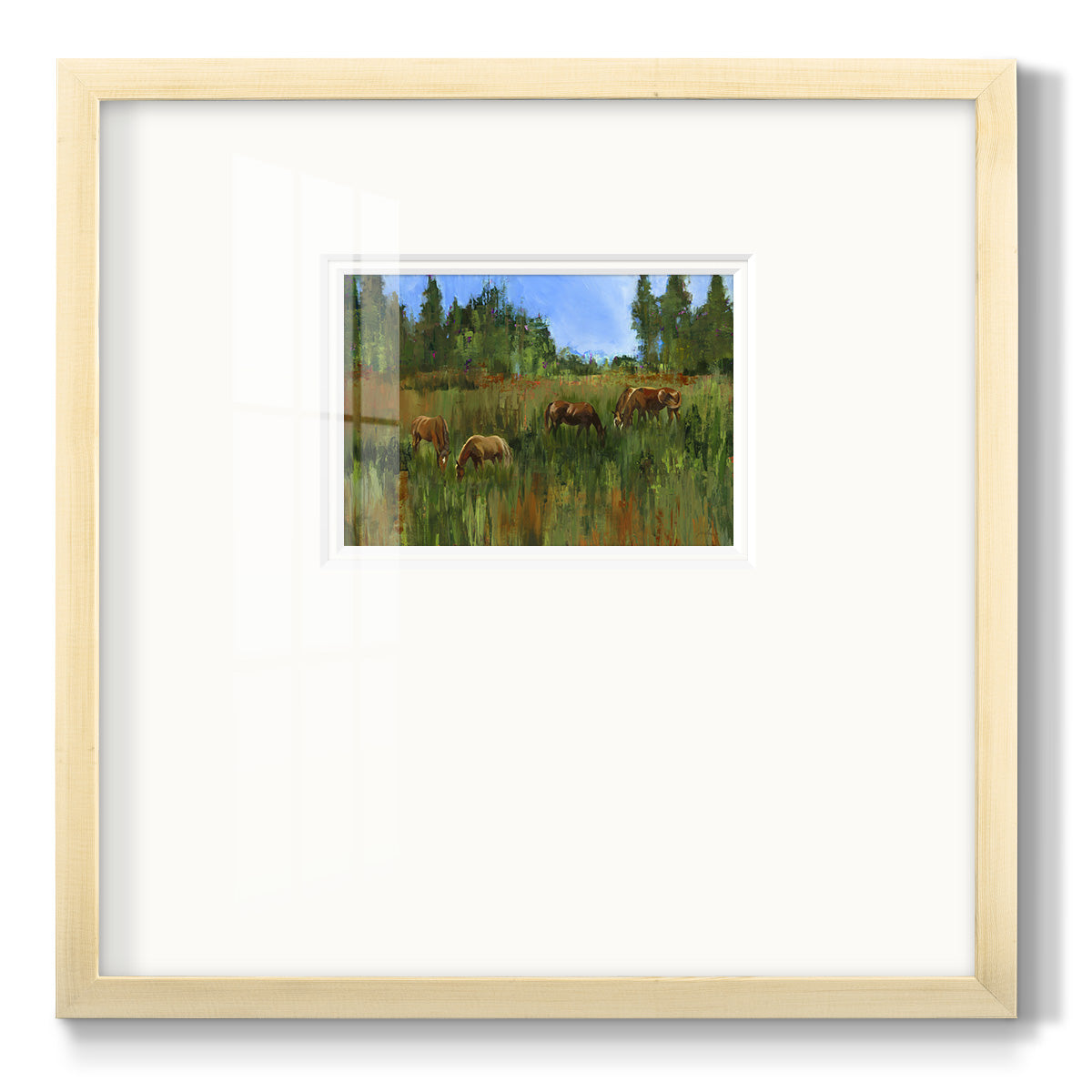 The Grass is Always Greener Premium Framed Print Double Matboard