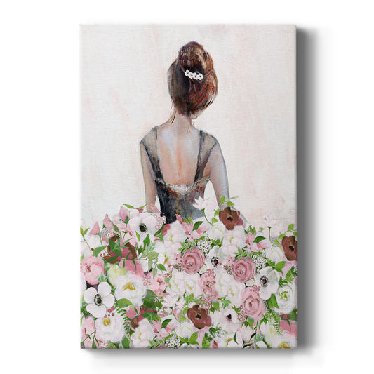 Beautiful Floral Contemplation I Premium Gallery Wrapped Canvas - Ready to Hang