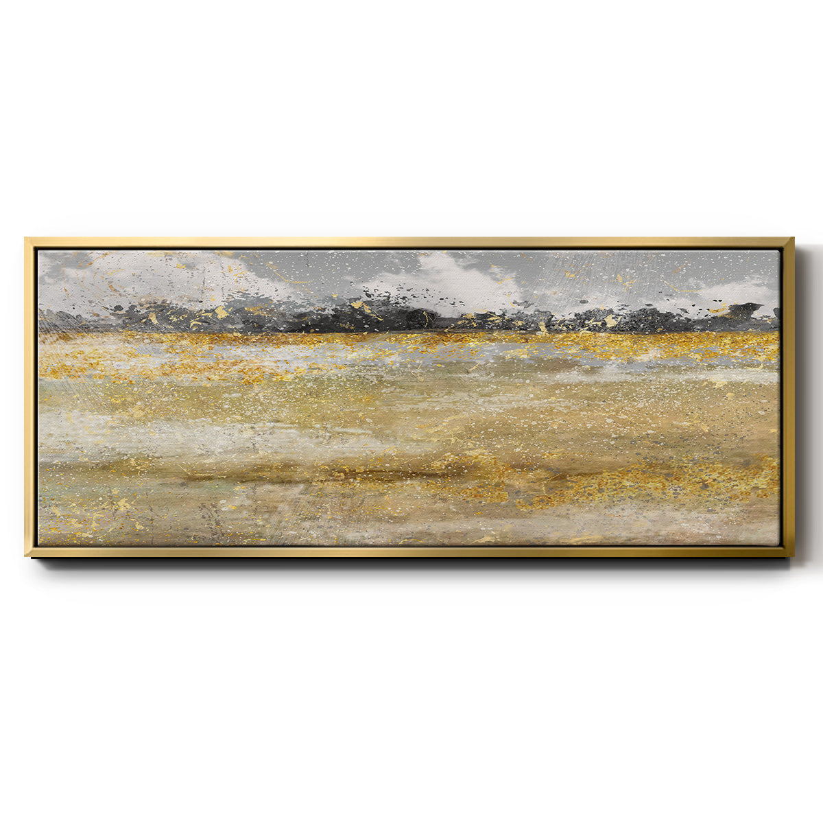 Meadow Shimmer I - Floater Framed Canvas Print