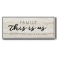 This is Us - Floater Framed Canvas Print