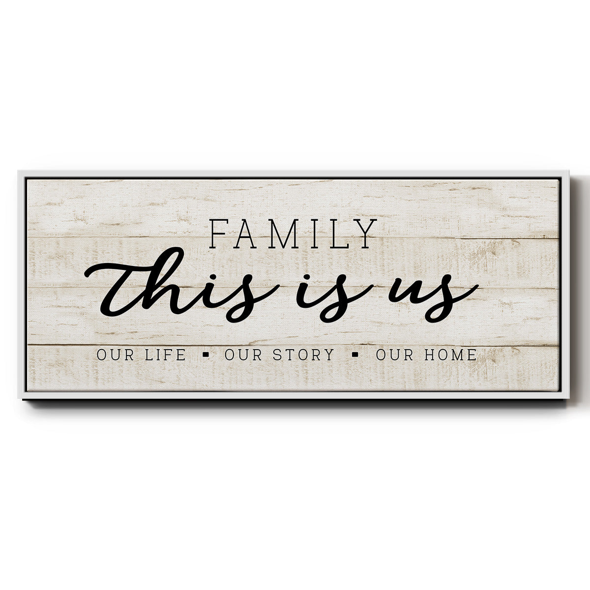 This is Us - Floater Framed Canvas Print