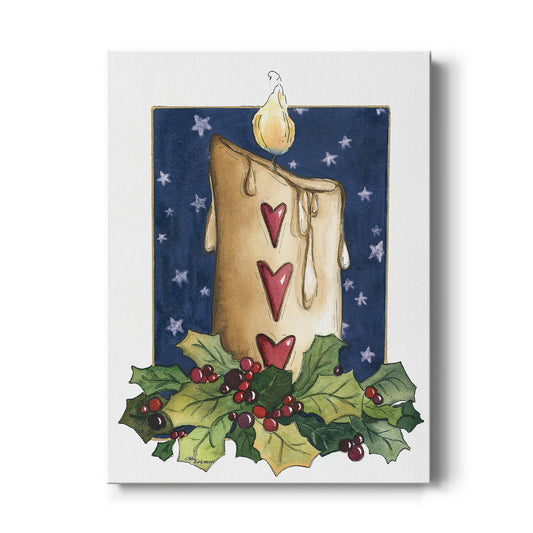 Christmas Candle - Canvas Art Print