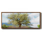 Olive Tree and Lavender - Floater Framed Canvas Print