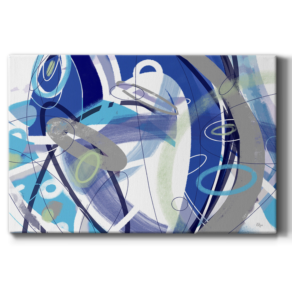 Blue Flow - Canvas Art Print