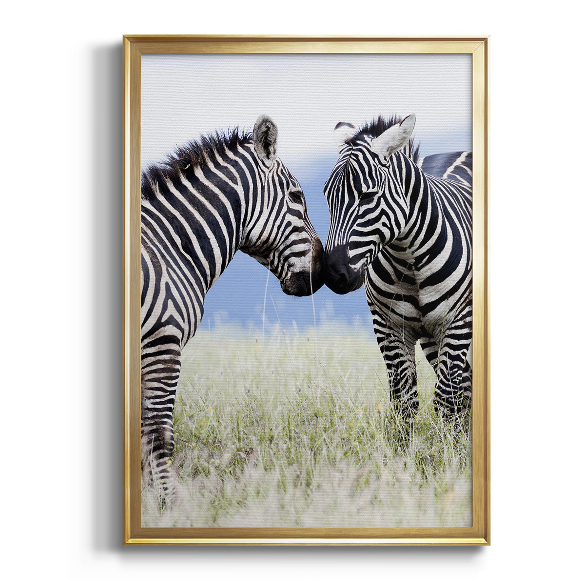 African Affection - Modern Framed Canvas Print