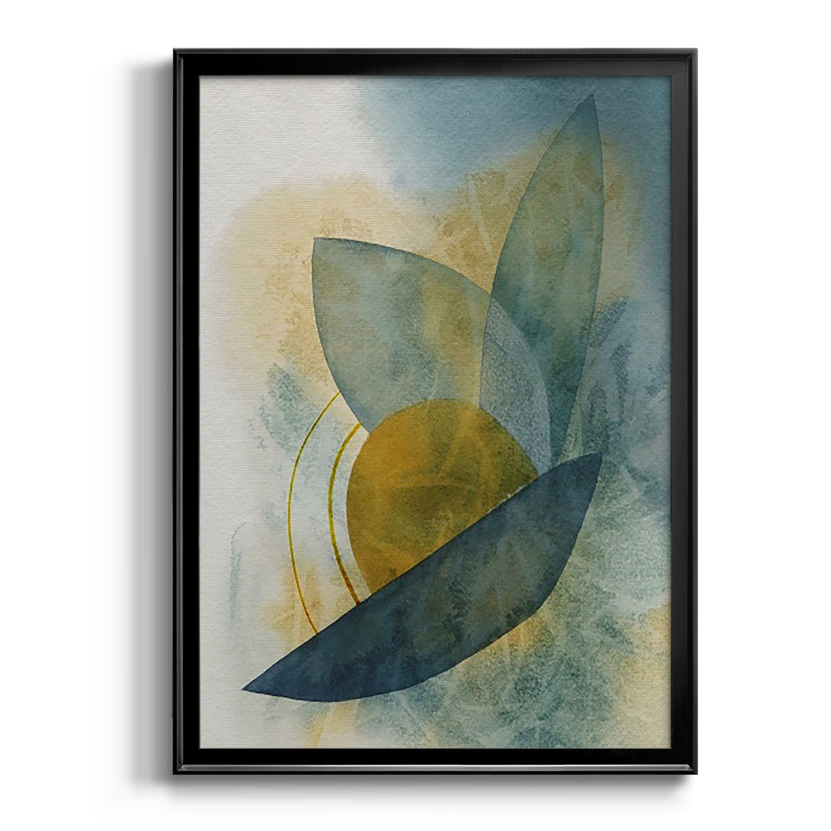 Solar Shapes II - Modern Framed Canvas Print