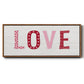 Patterned Love - Floater Framed Canvas Print