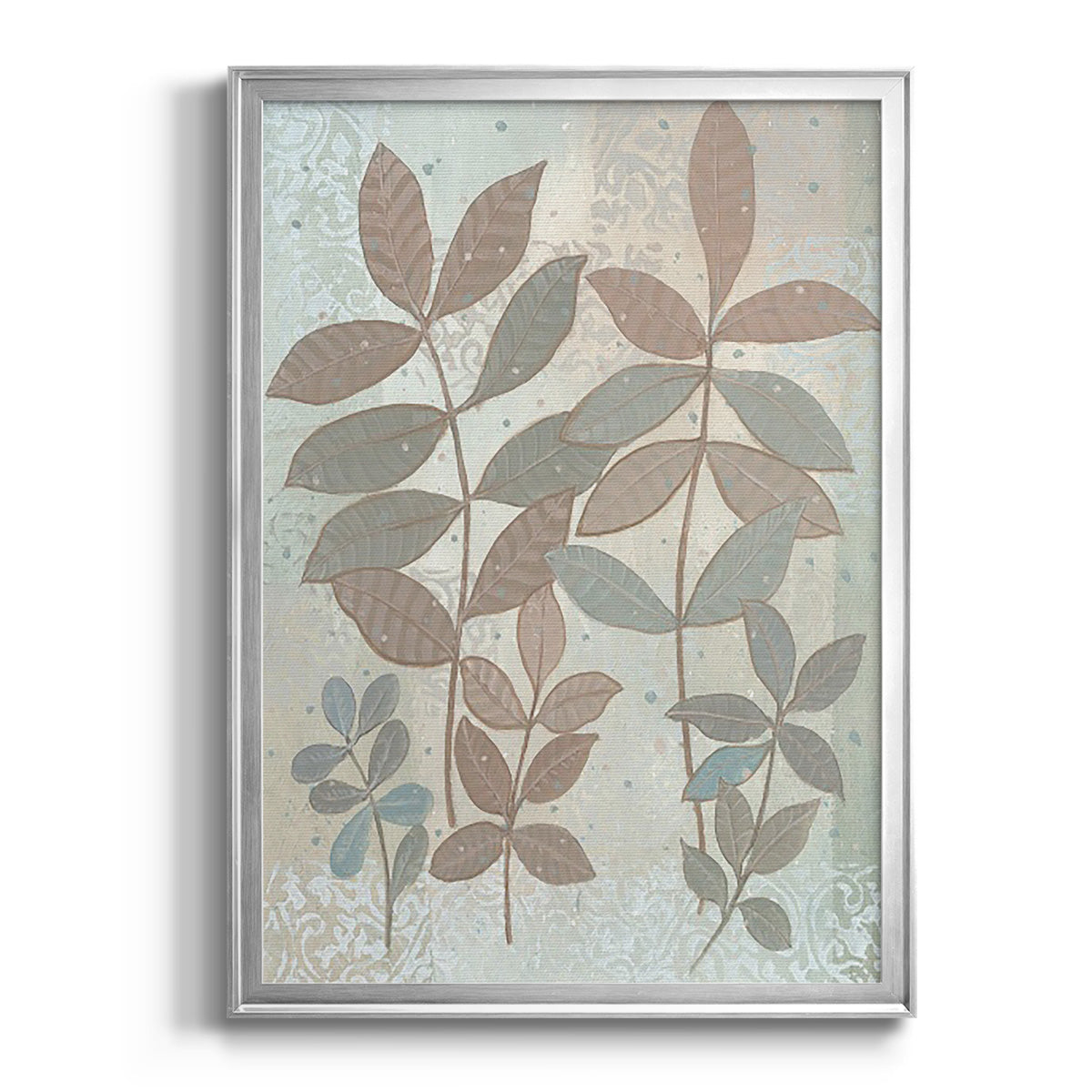 Leaf Cluster II - Modern Framed Canvas Print