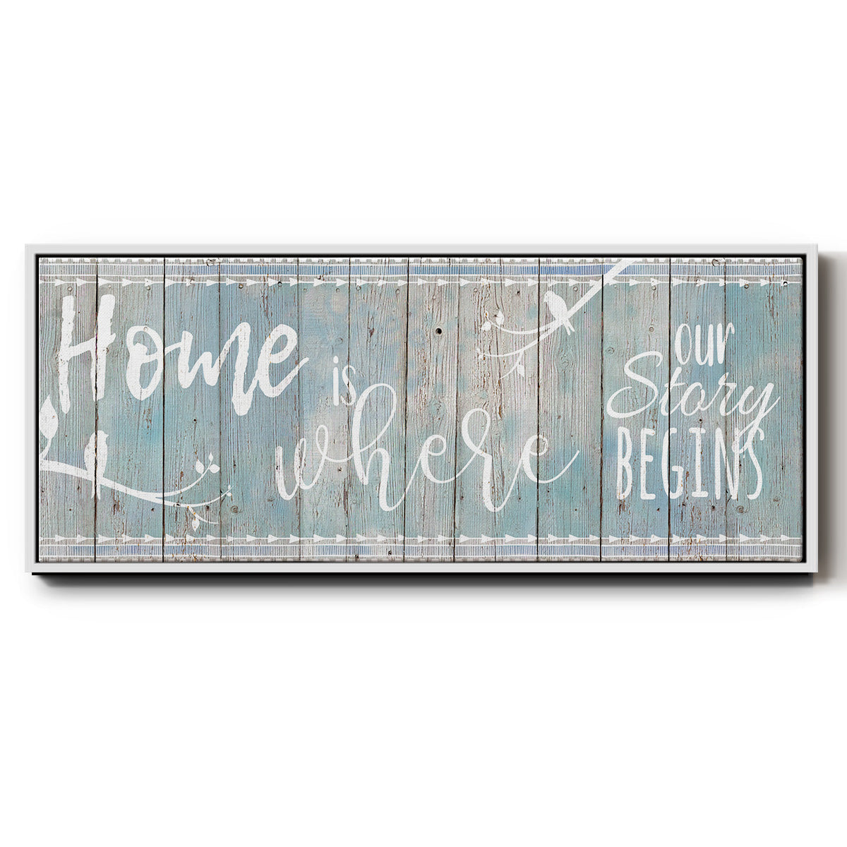 Home Story - Floater Framed Canvas Print