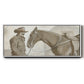 Work Friends II - Floater Framed Canvas Print