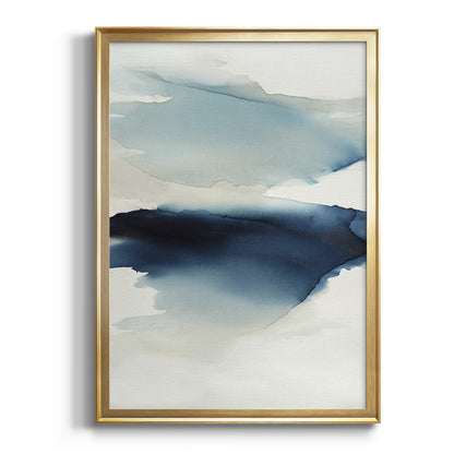 Waves I - Modern Framed Canvas Print