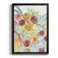 Flower Carousel I - Modern Framed Canvas Print