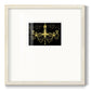 Golden Chandelier Premium Framed Print Double Matboard