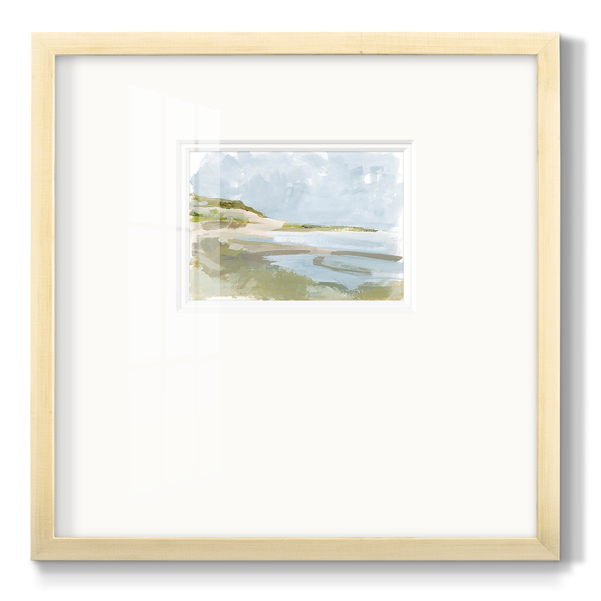 Sea Cove Impression II - Double Matboard Framed Print