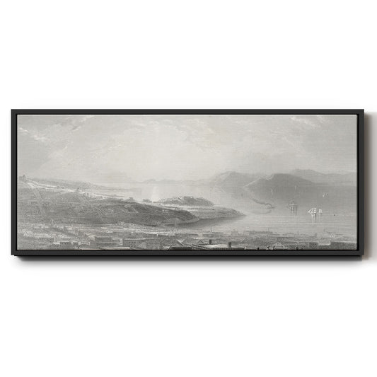 Golden Gate - Floater Framed Canvas Print