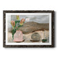 Vase of Pink Flowers V - Barnwood Framed Art Print