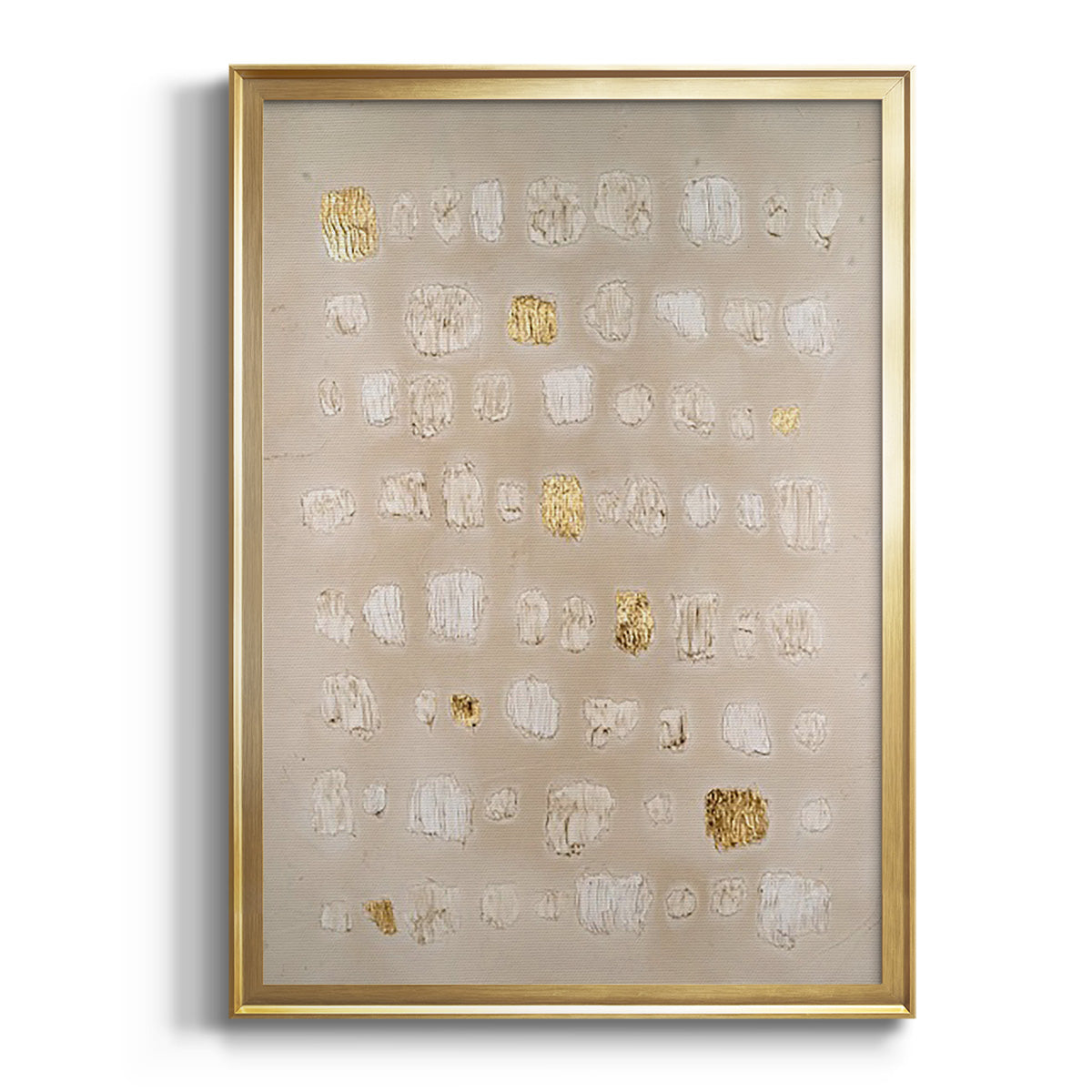 Embellished Cobblestone II - Modern Framed Canvas Print