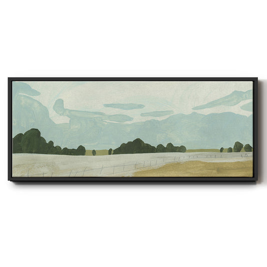 Farmland Study II - Floater Framed Canvas Print