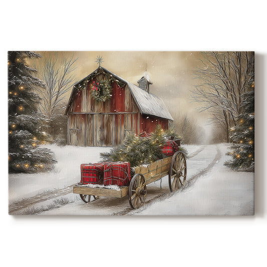 Village of Warm Lantern Promise - Canvas Art Print