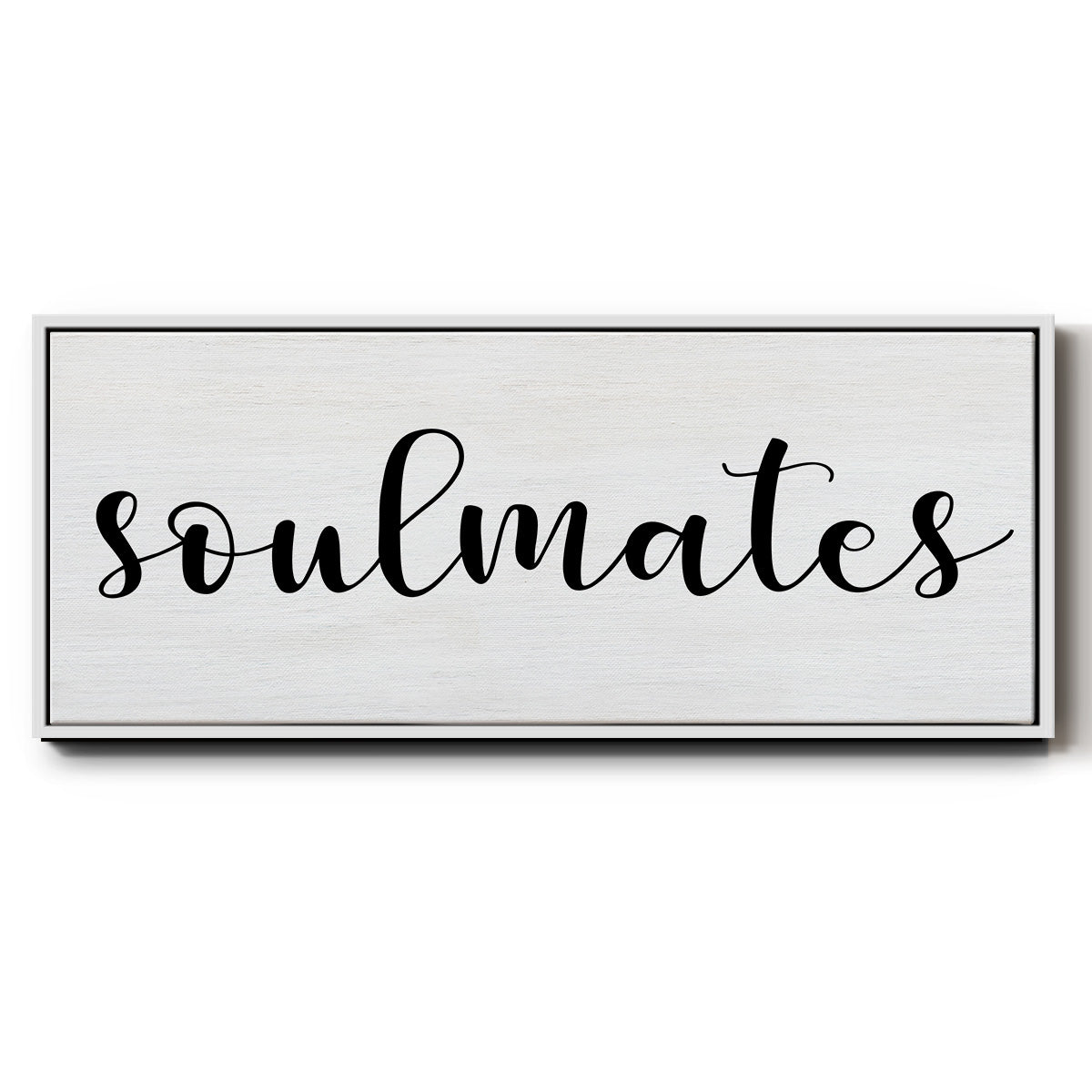 Soulmates - Floater Framed Canvas Print