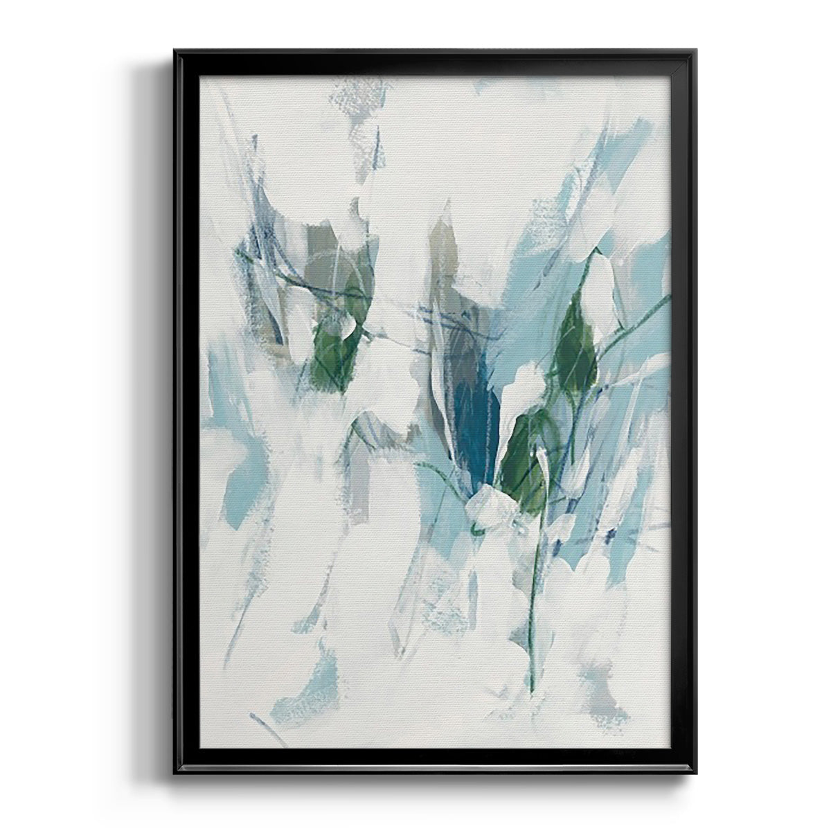 Ice Cavern I - Modern Framed Canvas Print