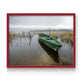 Green One - Restickable Framed Art Print