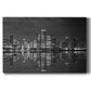 Chicago Panorama Black & White - Canvas Art Print