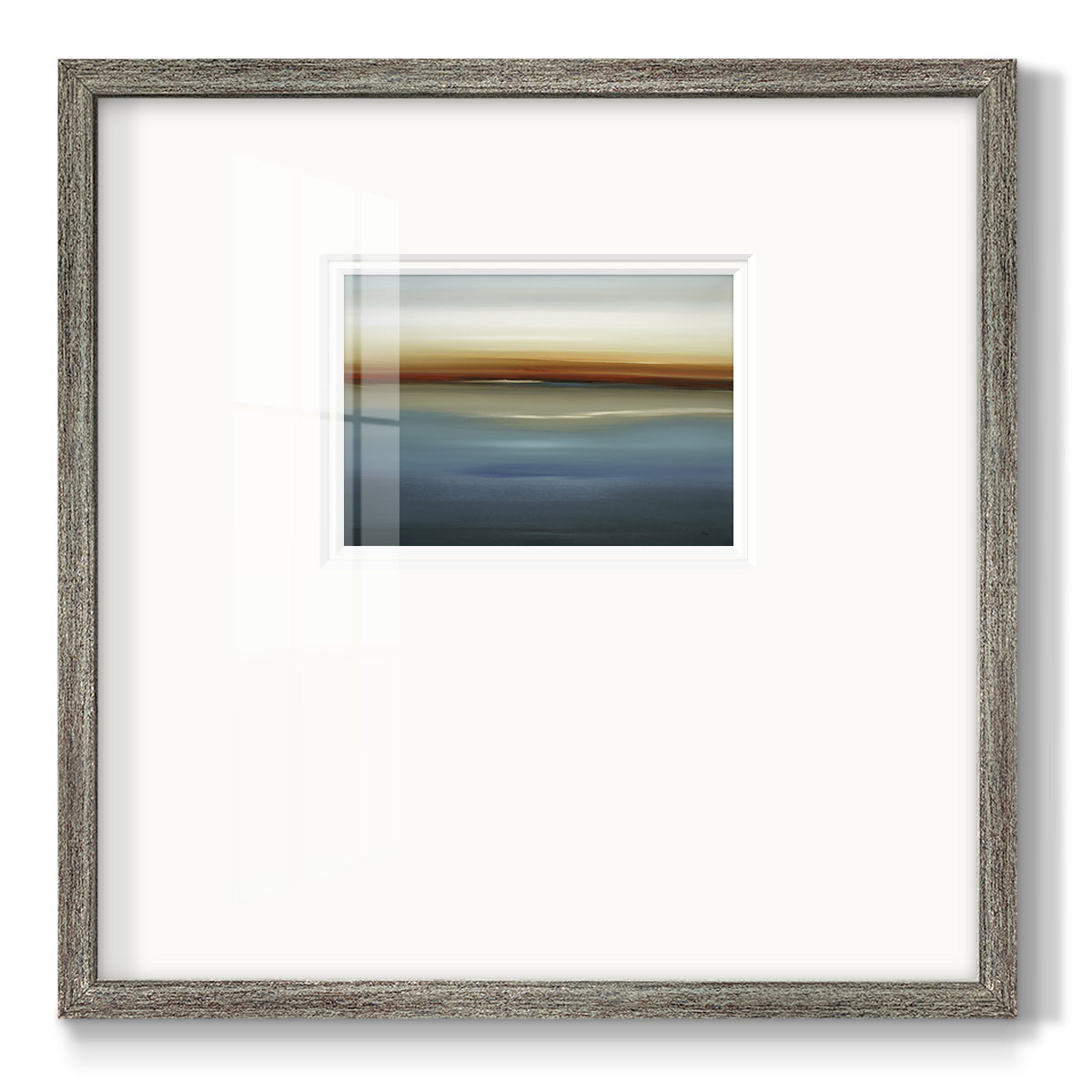 Beside the Blue II- Premium Framed Print Double Matboard