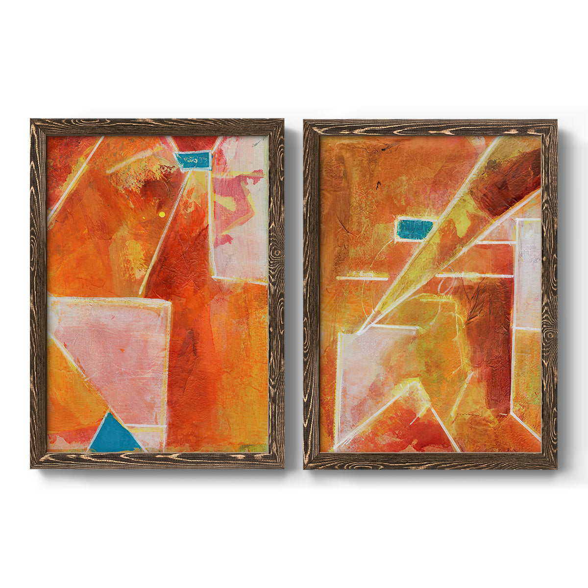 Primary Connection V - Premium Framed Canvas 2 Piece Set - Ready to Hang