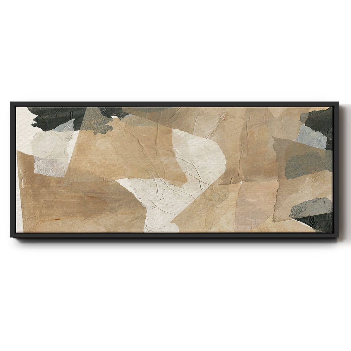 Paper Blur IV - Floater Framed Canvas Print