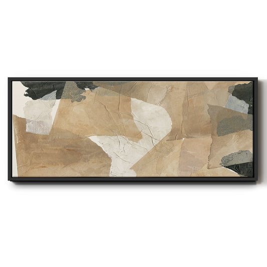 Paper Blur IV - Floater Framed Canvas Print