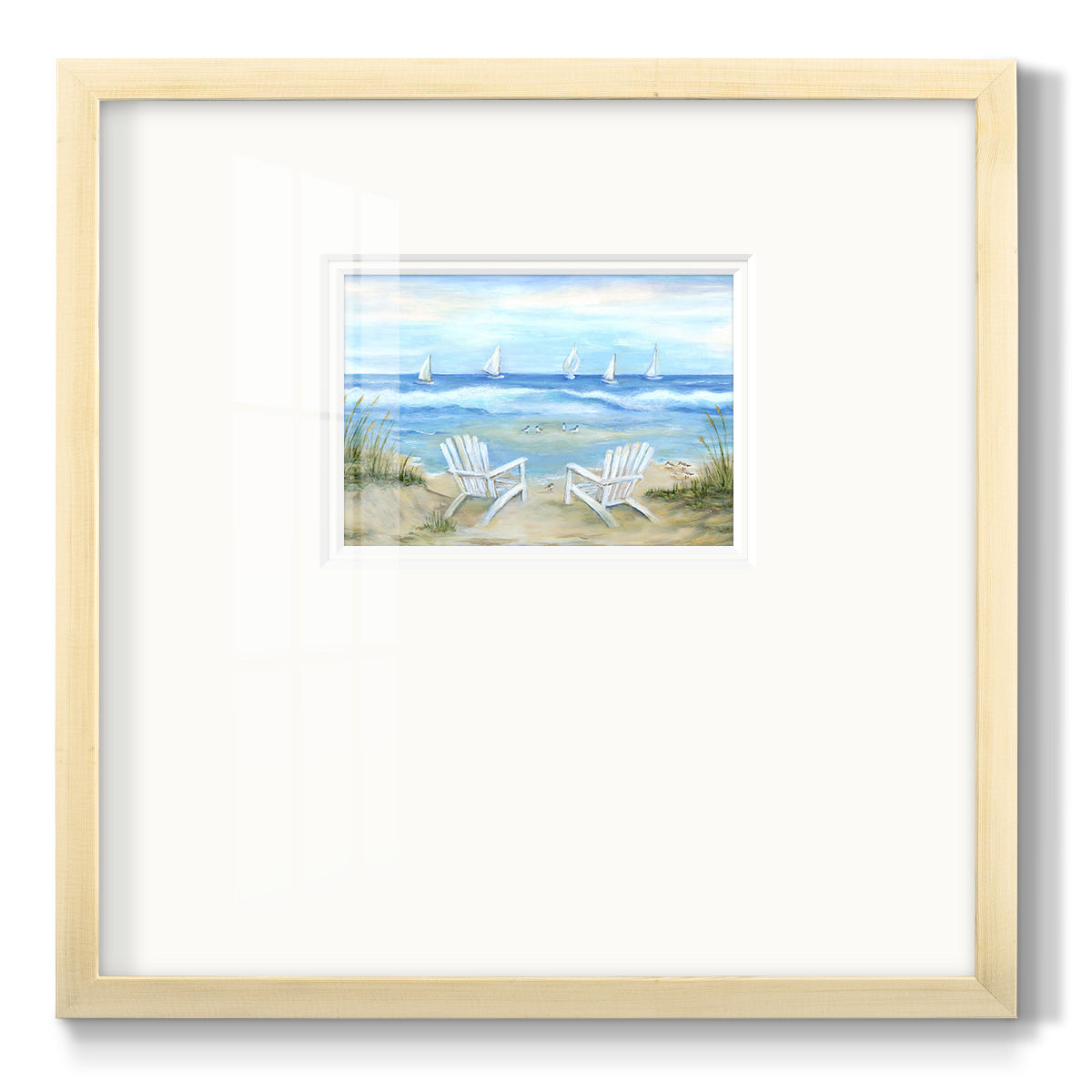 Seaside Escape Premium Framed Print Double Matboard