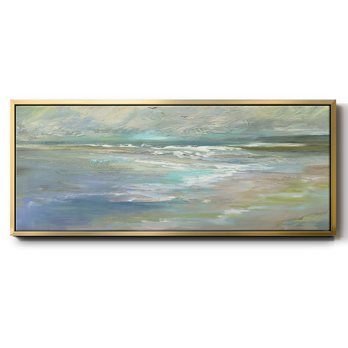 Beach Light I - Floater Framed Canvas Print