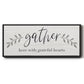 Grateful Hearts Botanical - Floater Framed Canvas Print