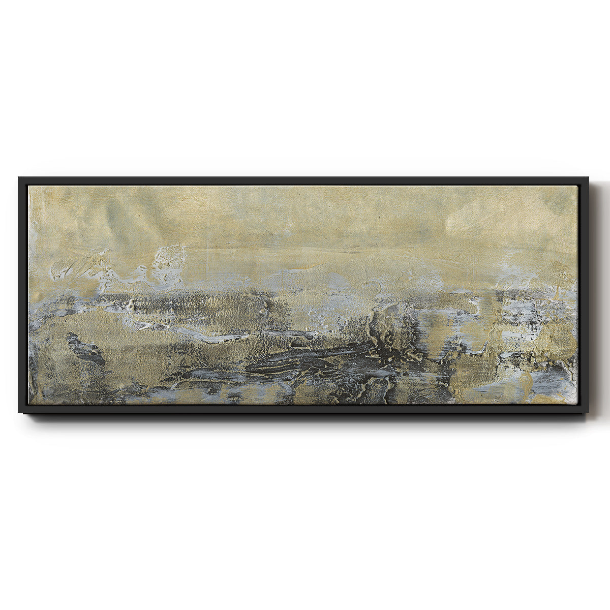 Gold Horizon I - Floater Framed Canvas Print