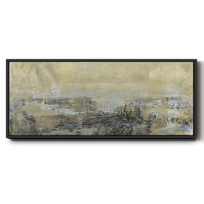 Gold Horizon I - Floater Framed Canvas Print