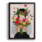 Darling Valentine Collection B - Modern Framed Canvas Print