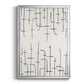 Vertical Arrangement I - Modern Framed Canvas Print