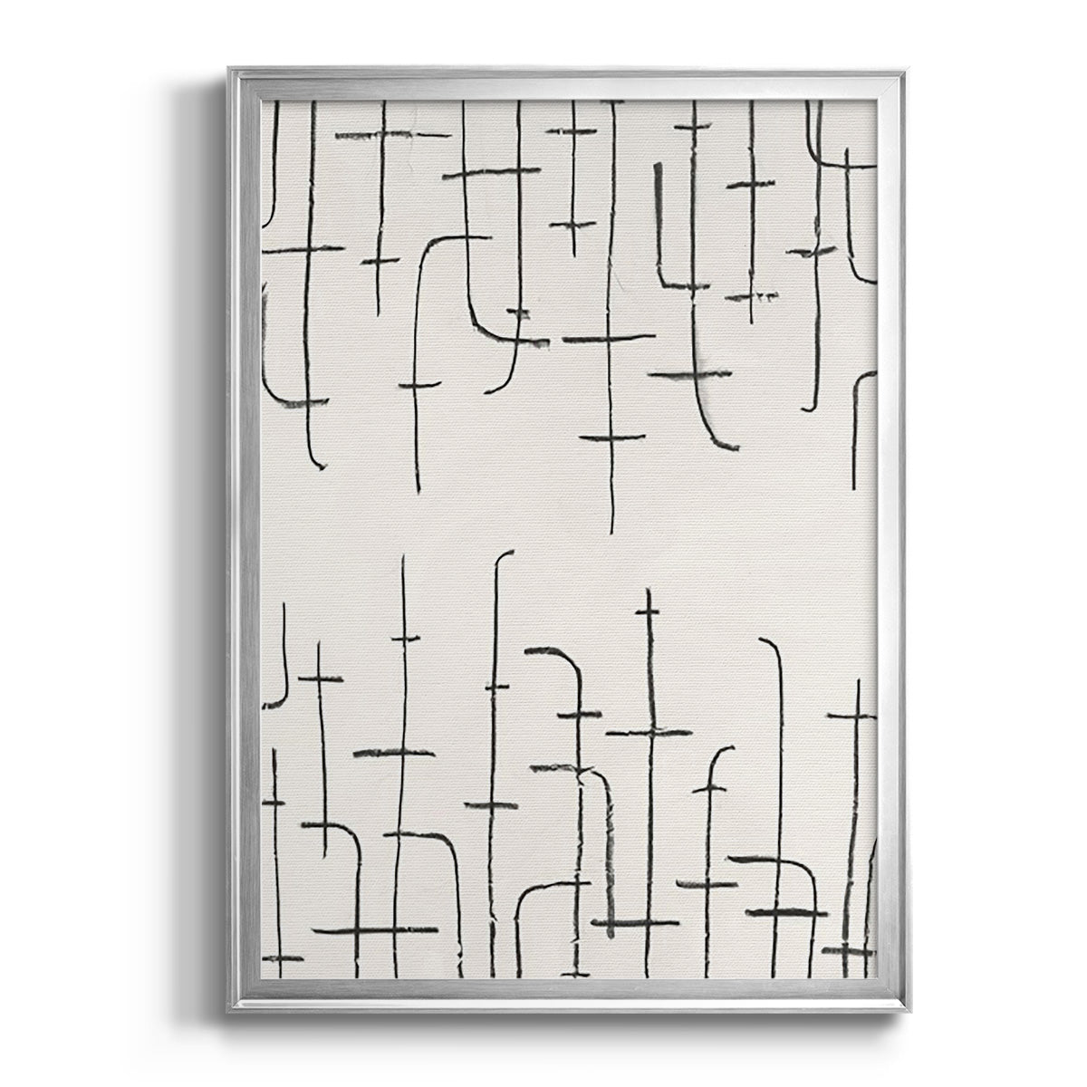 Vertical Arrangement I - Modern Framed Canvas Print