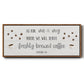Caffeine 24/7 - Floater Framed Canvas Print
