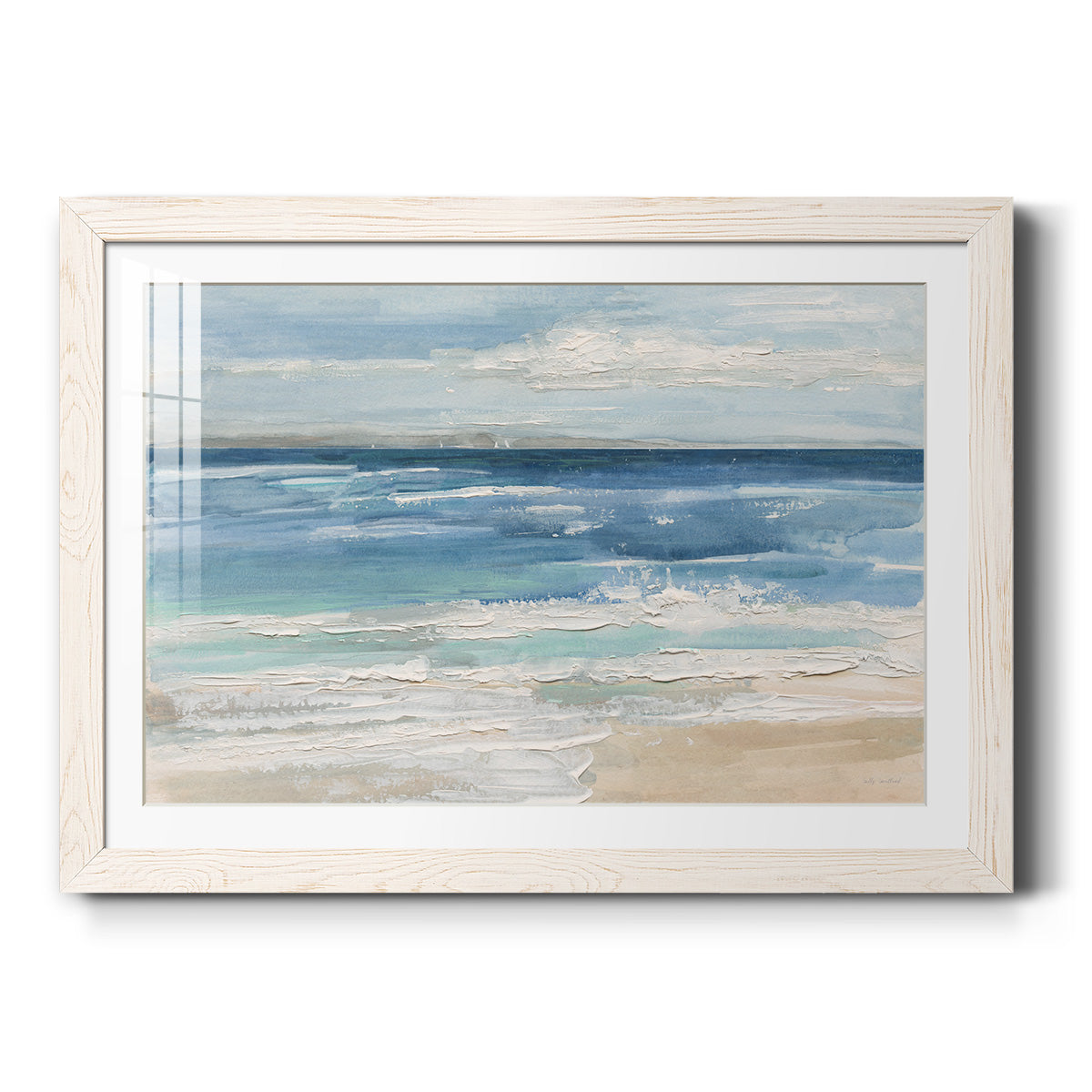 Ocean Waves I - Barnwood Framed Art Print