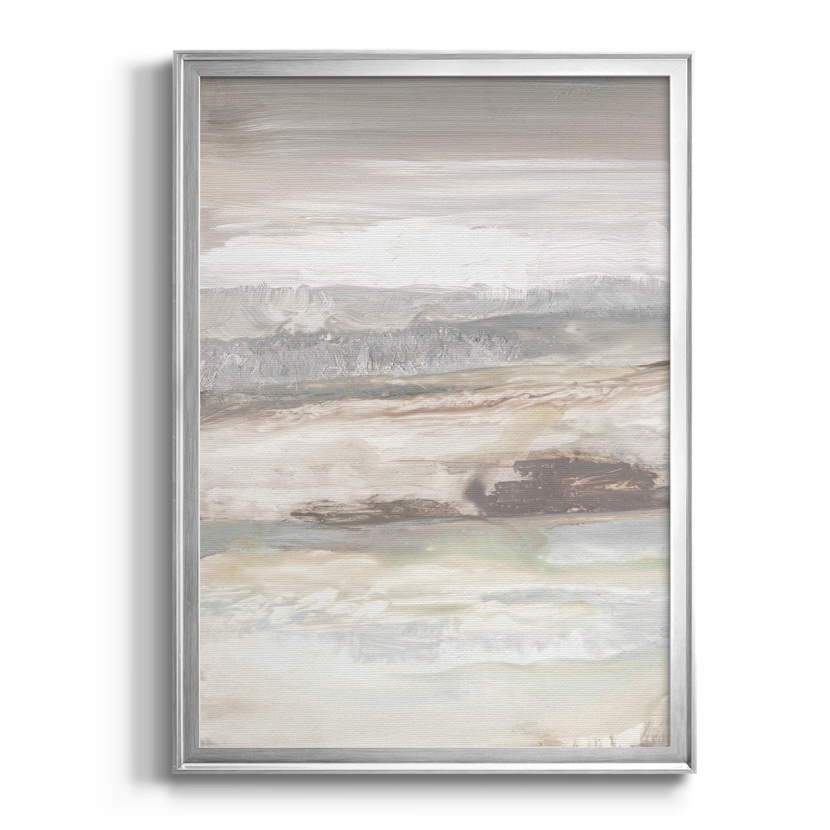 Neautral September Sky - Modern Framed Canvas Print