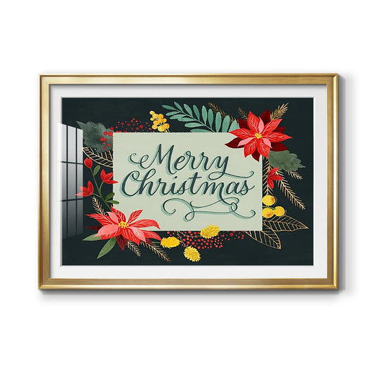 Bright Christmas Night  I - Modern Framed Art Print