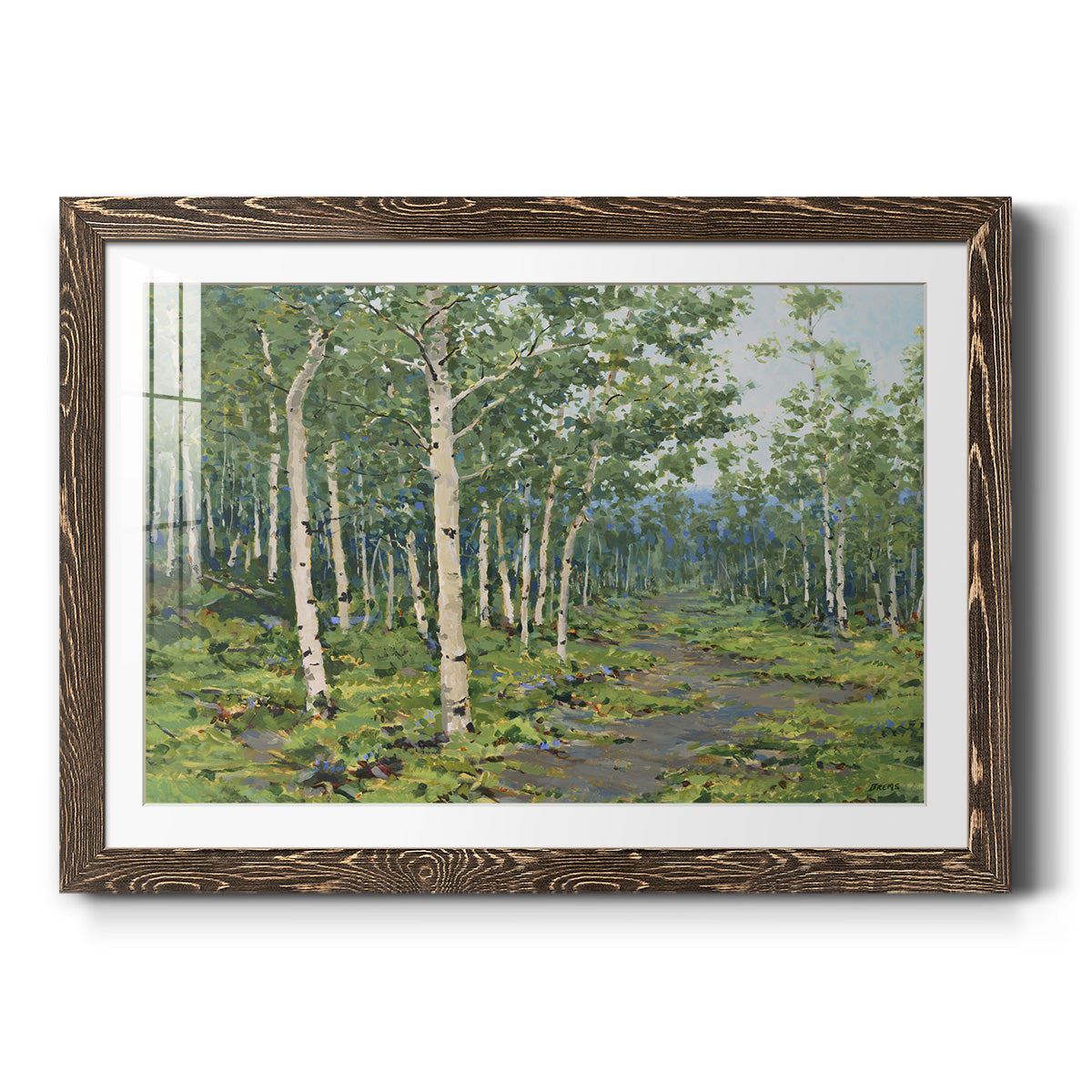 In the Forest - Barnwood Framed Art Print