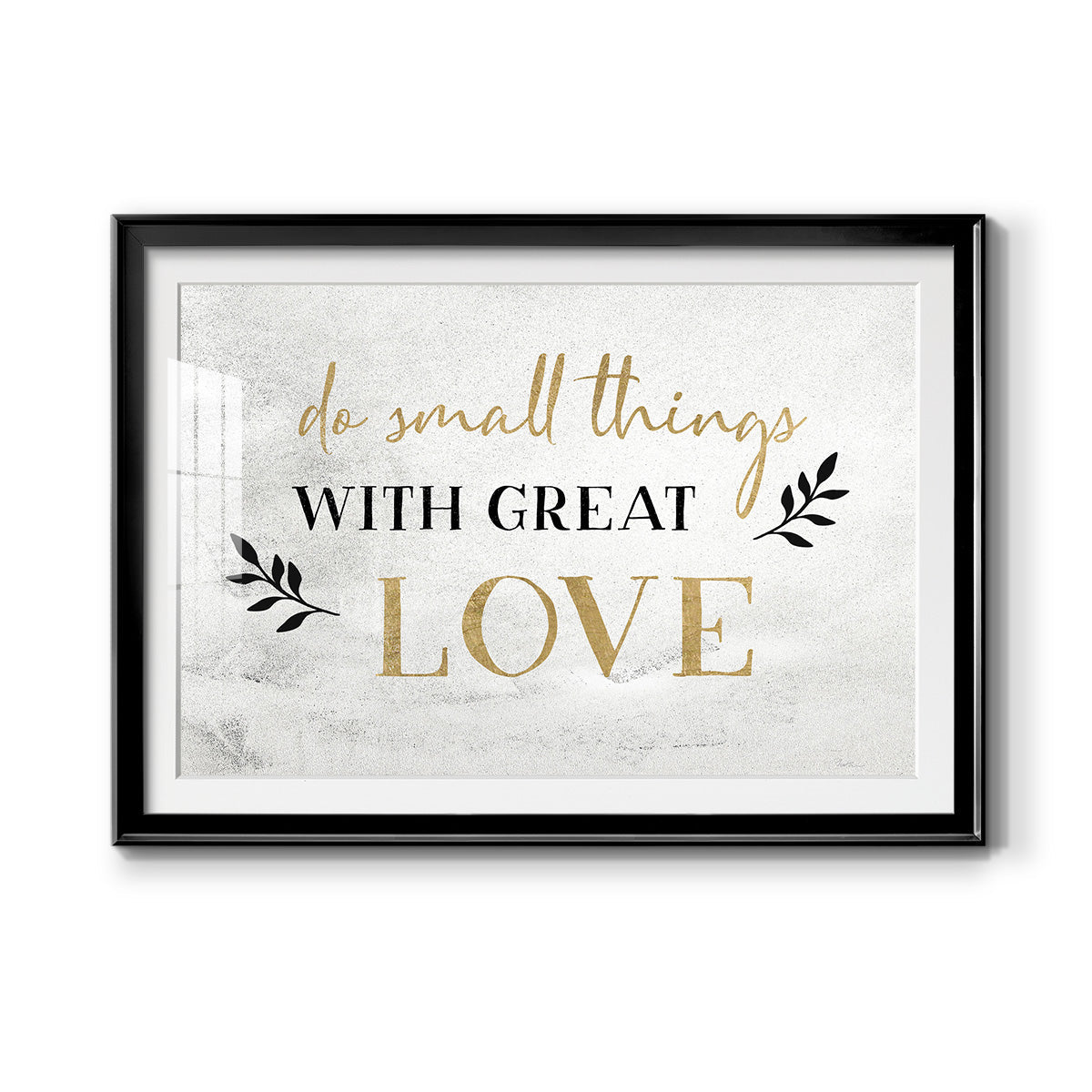 Small Things Gold Premium Framed Print - Ready to Hang