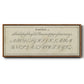 Manuscript Sampler IV - Floater Framed Canvas Print