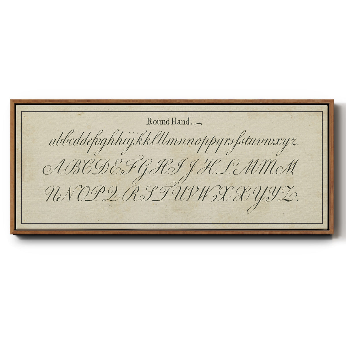 Manuscript Sampler IV - Floater Framed Canvas Print