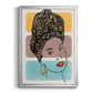 Head Wrap I - Modern Framed Canvas Print