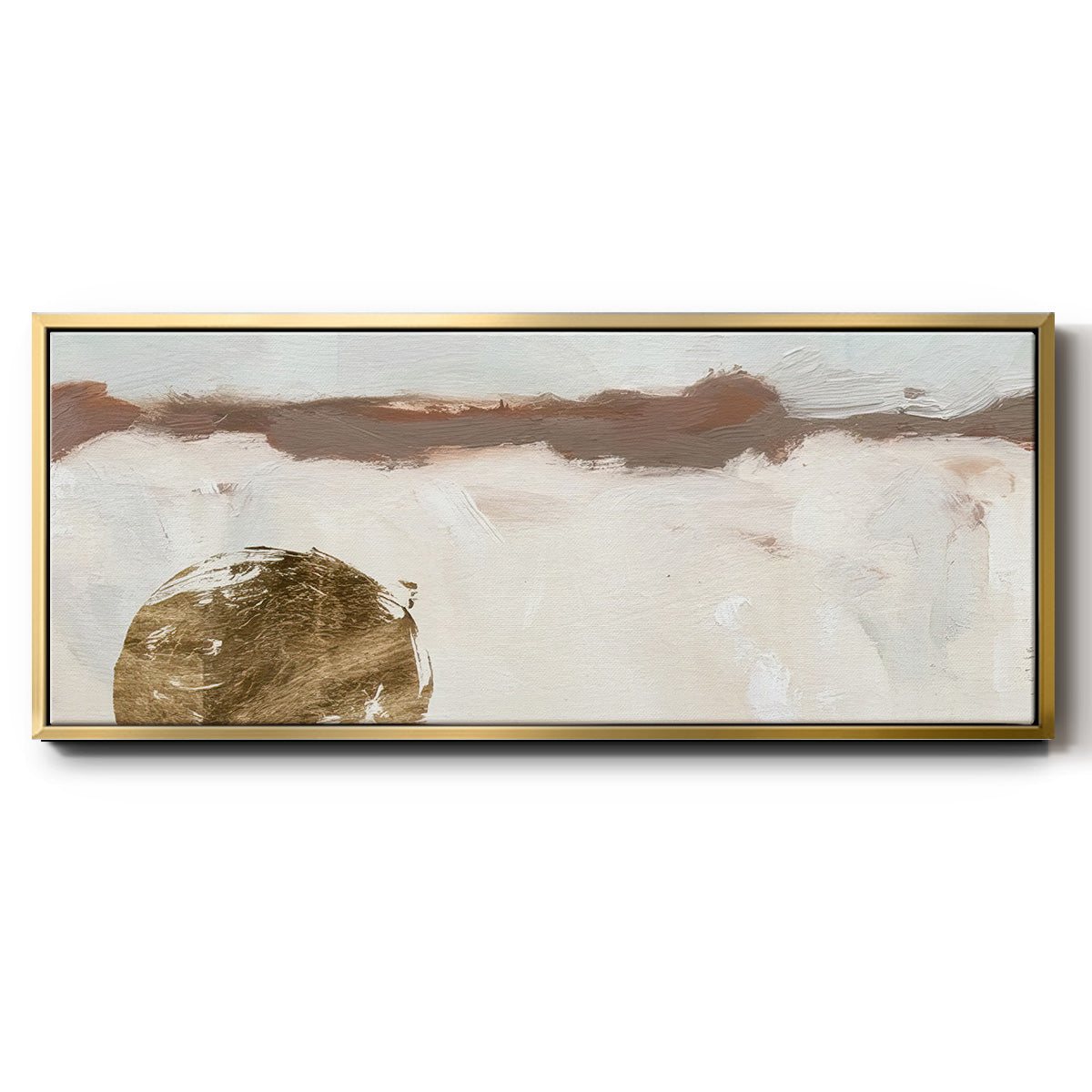 Winter Medallion I - Floater Framed Canvas Print